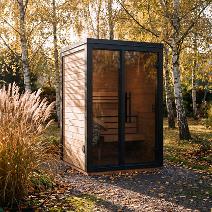 Fjelda Small outdoor sauna for two to three people