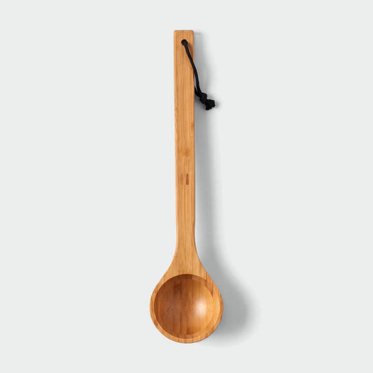 Rento Wooden Sauna Ladle - heat treated bamboo - flat lay