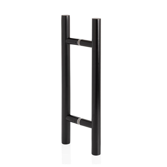 Premium Sauna Door Handle Black (Metal/Wood) by Andres Glass