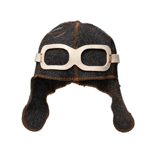 Novelty Pilot Sauna Hat 100% Wool