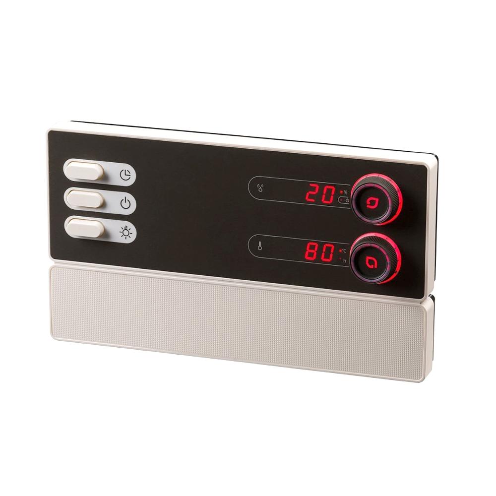 IKI Pro-B3 sauna control unit with humidity and temperature dials