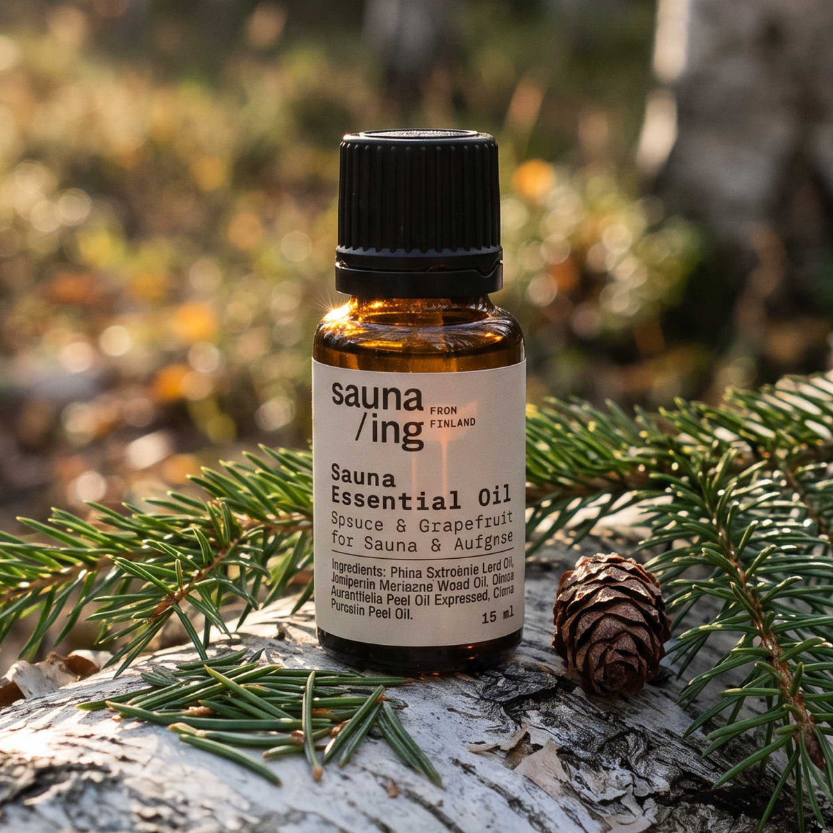 sauna/ing Spruce and Grapefruit Sauna Essential Oil from the Sauna Beauty Ritual Set