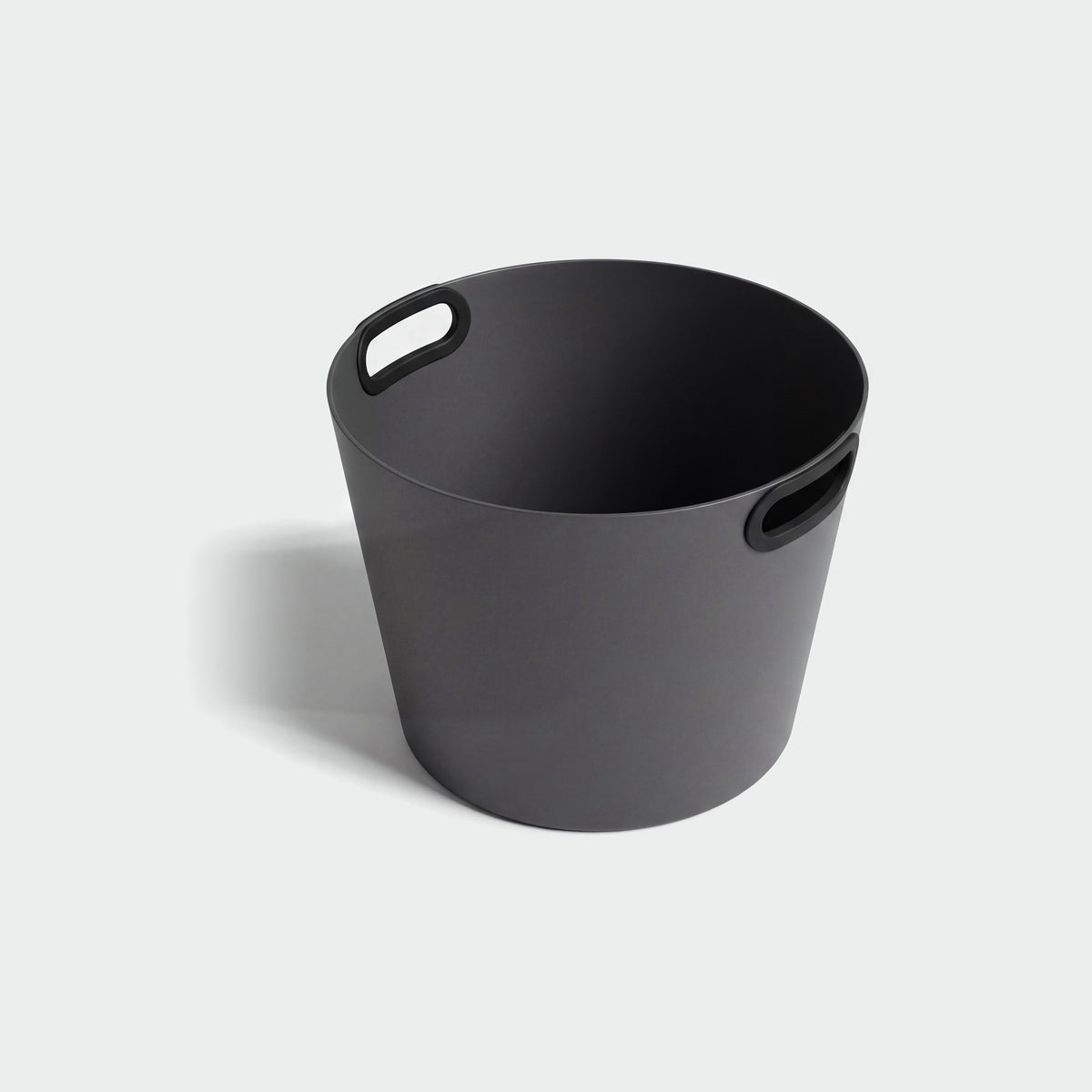 Rento 16 Litre Anodised Aluminium Large Sauna Bucket Dark Grey - interior