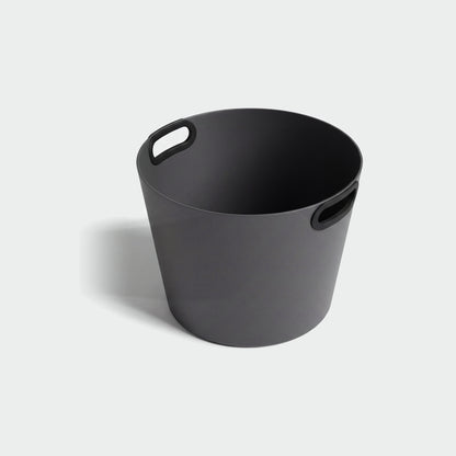Rento 16 Litre Anodised Aluminium Large Sauna Bucket Dark Grey - interior