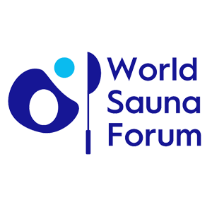 World Sauna Forum logo with blue and black design on a white background