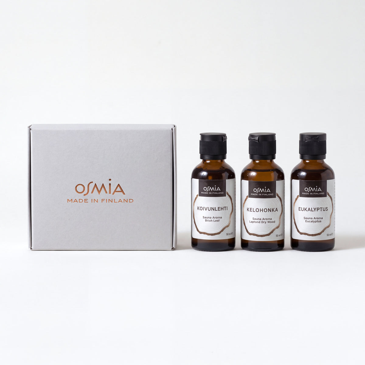 Sauna Aroma Box (Classics) by Osmia (3x 50ml) - hero front