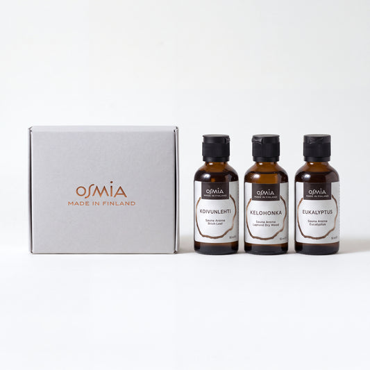 Sauna Aroma Box (Classics) by Osmia (3x 50ml) - hero front