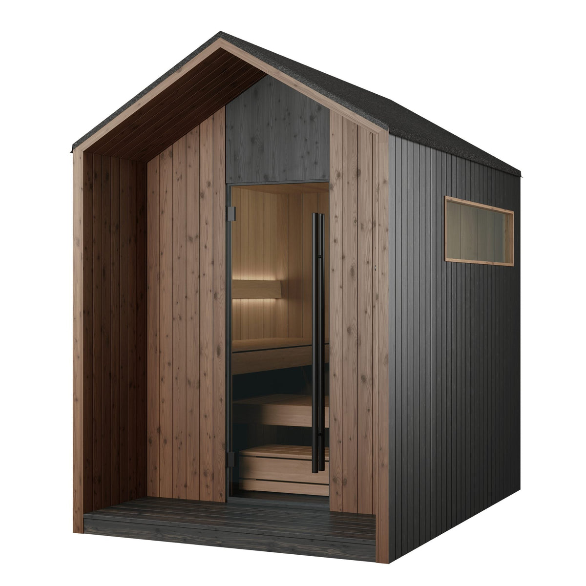 AIRA® Black Outdoor Sauna (4-6 Person)
