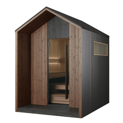 AIRA® Black Outdoor Sauna (4-6 Person)