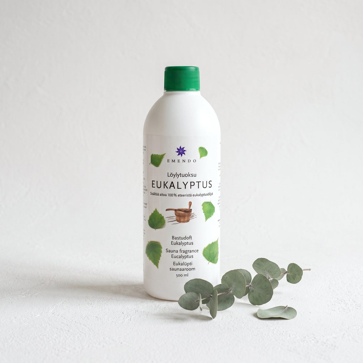 Emendo Eucalyptus Sauna Scent (500ml) with dried eucalyptus