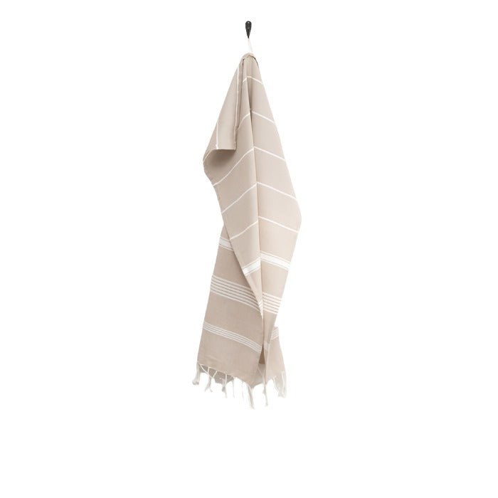 Beige Hammam Towel 50 x 70 cm Sauna Towel | Finnmark Sauna