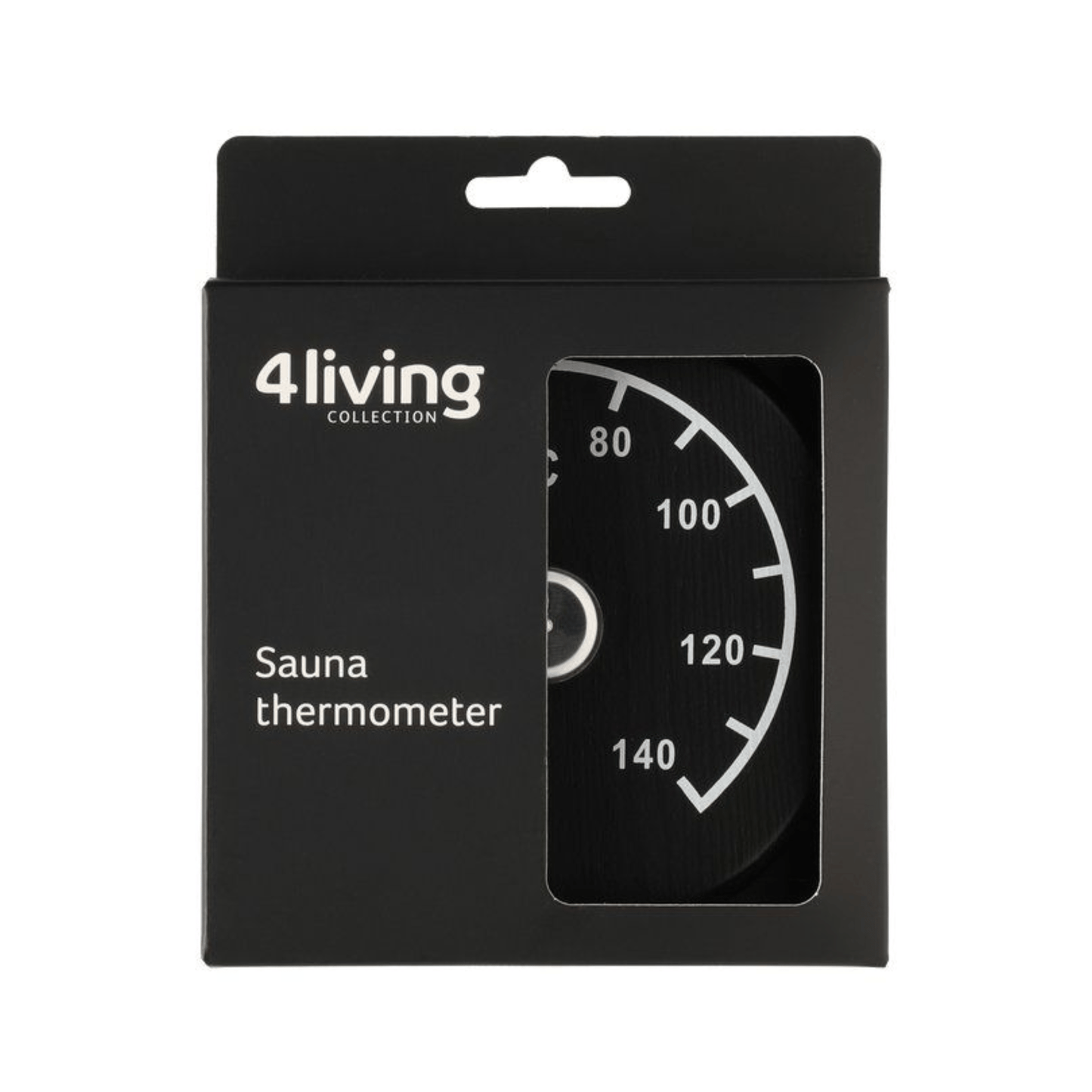 Black Sauna Thermometer