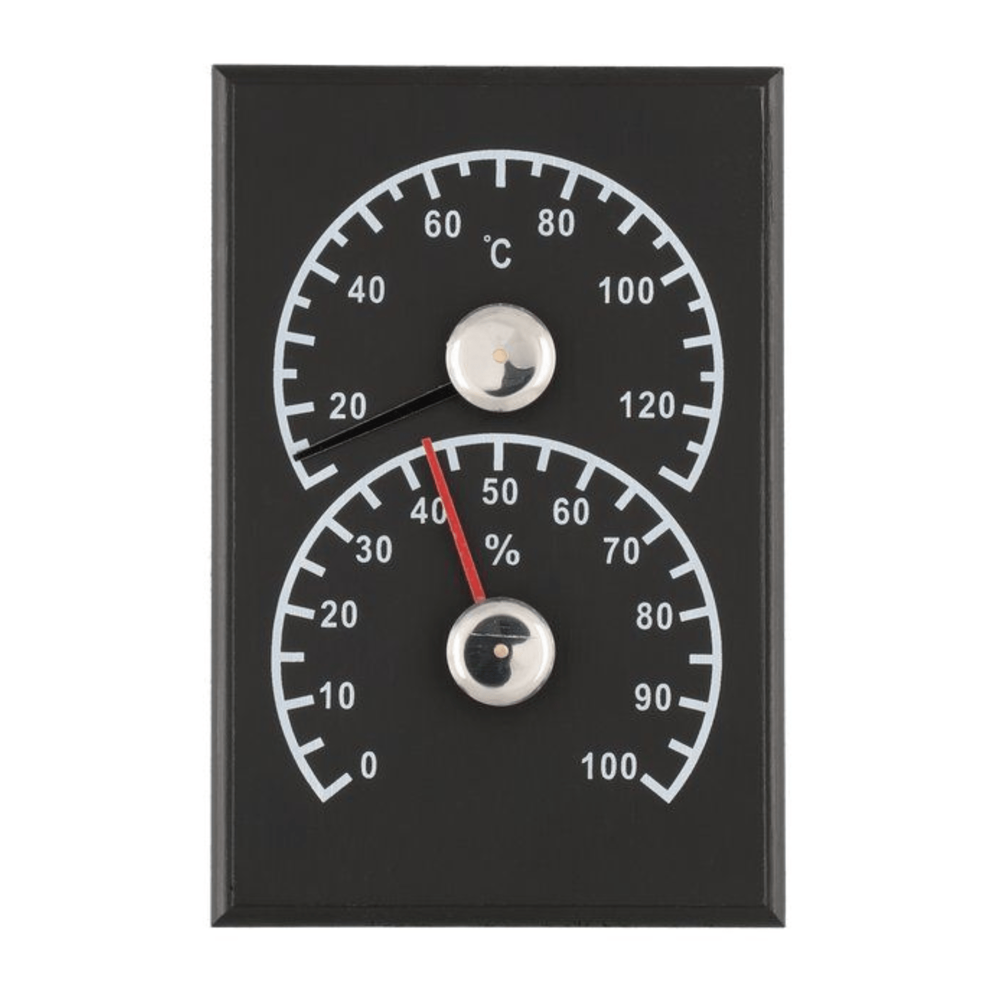 Black Sauna Thermometer & Hygrometer Sauna Thermometer/Hygrometer | Finnmark Sauna