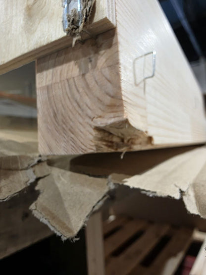 Bronze Glass Sauna Door with Pine Frame and Bronze Hinges (Standard) - (B - Stock) Sauna Door | Finnmark Sauna