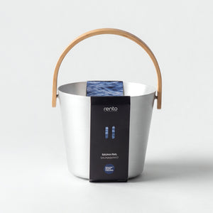 Rento 5 Litre Anodised Aluminium Sauna Bucket in Natural