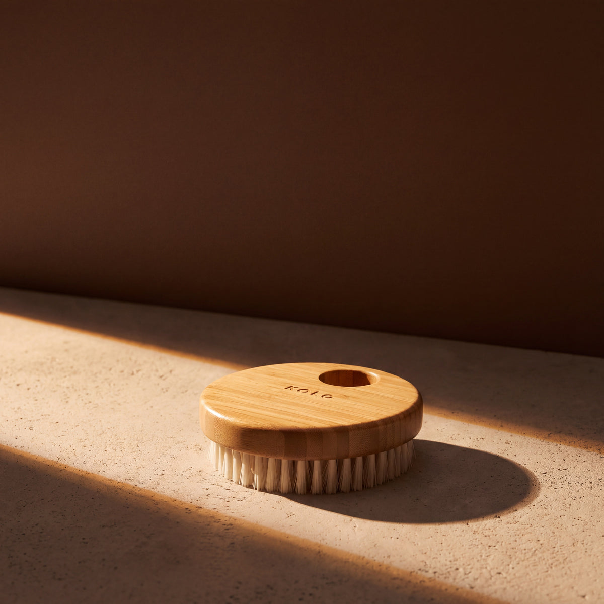 KOLO Bamboo Brush - lifestyle in sunlight