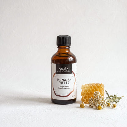 Honey Herb Sauna Aroma by Osmia (50ml) with honeycomb and dried herbs