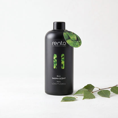 Rento Birch Sauna Scent 400ml with birch twig and leaves