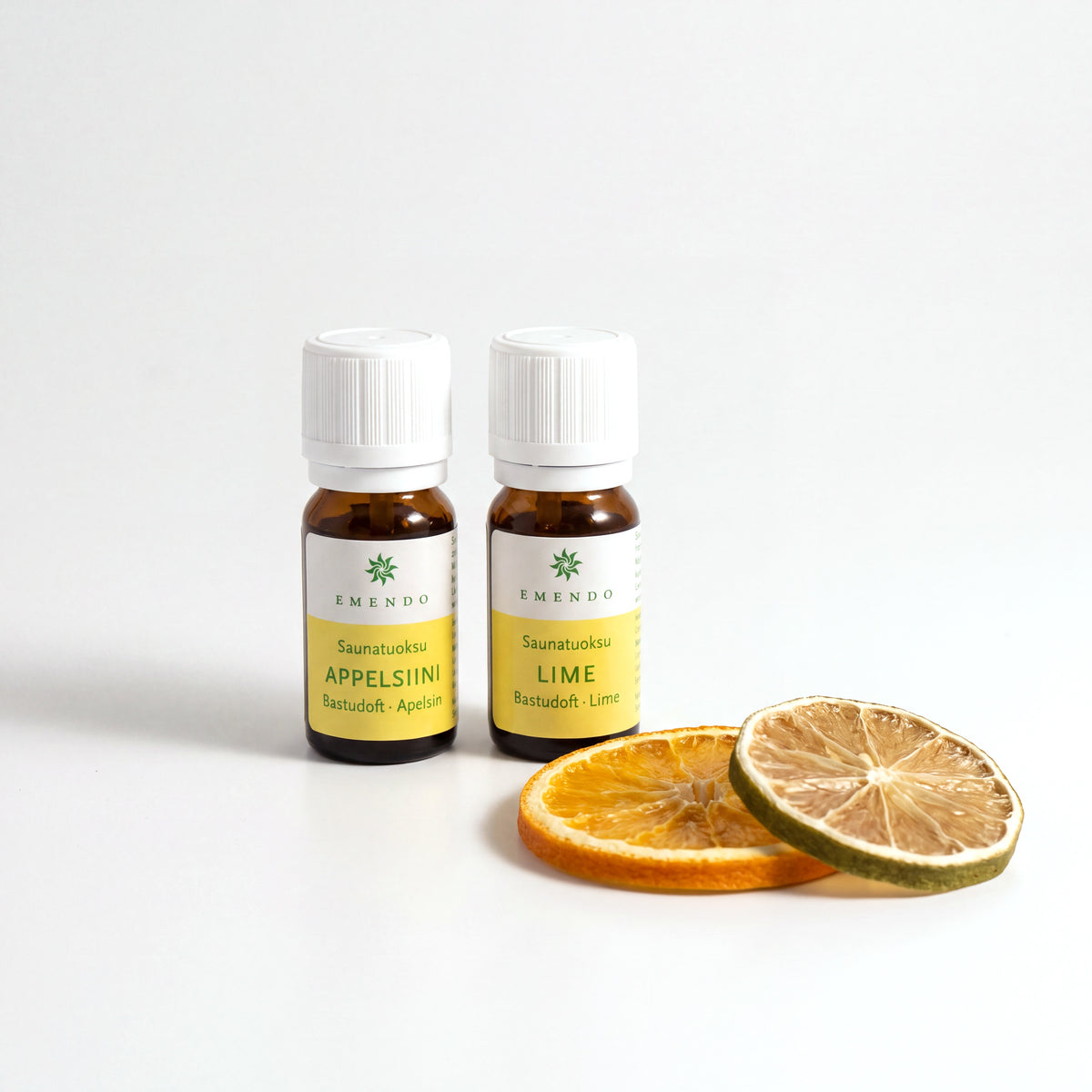 Emendo Orange & Lime Sauna Scents (2 x 10ml) with dried orange and lime