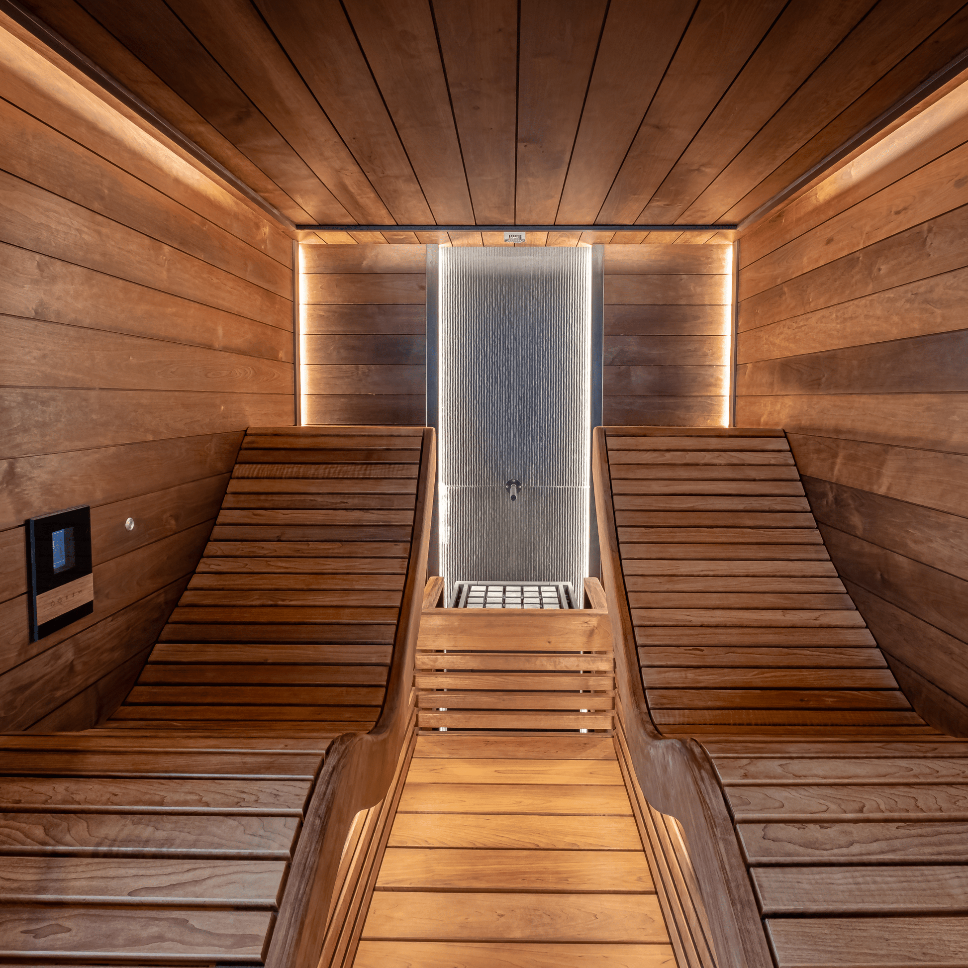 Dark Thermo Alder Sauna Wood Cladding STS4 120mm (Pack of 6) Sauna Timber | Finnmark Sauna