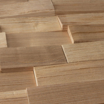Decorative Ash Wood Wall Panel - Rectangle (1 m²)