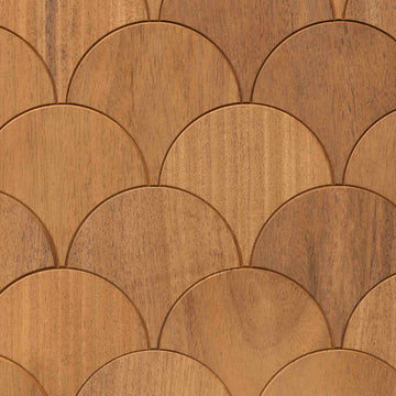 Decorative Thermo Radiata Pine Wood Wall Panel - Fish Scale (1 m²) Sauna Kits | Finnmark Sauna
