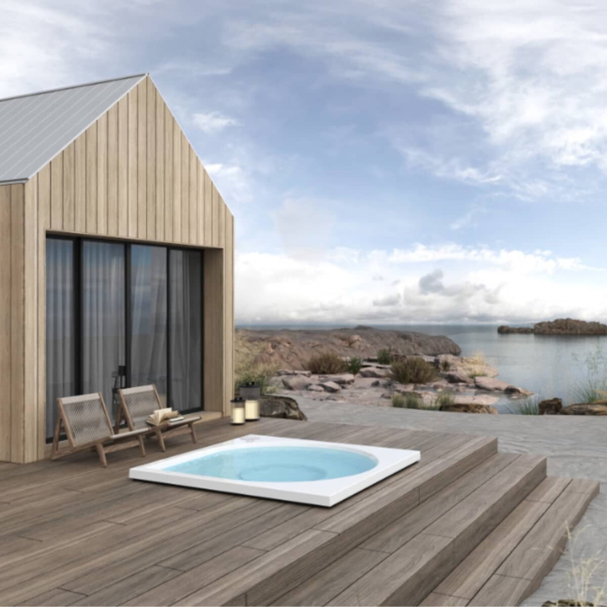 Drop S Outdoor Hot Tub by Drop Spa Spa | Finnmark Sauna