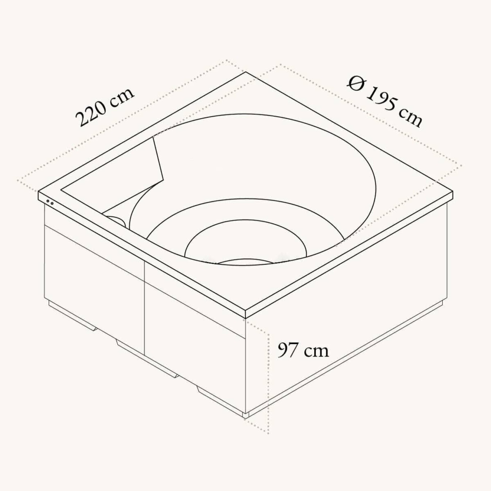 Drop S Outdoor Hot Tub by Drop Spa Spa | Finnmark Sauna