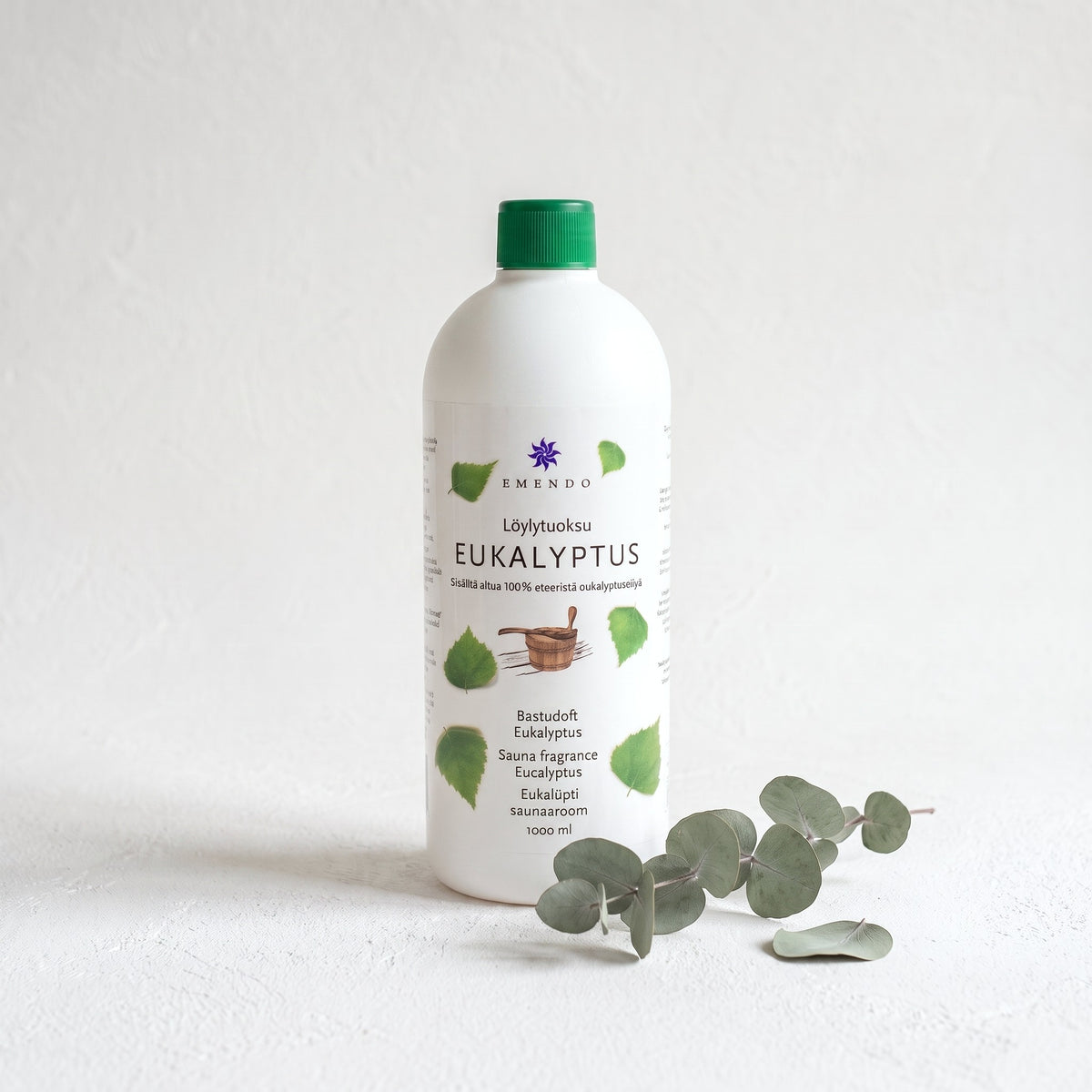 Emendo Eucalyptus Sauna Scent (1000ml) with dried eucalyptus