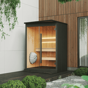 EMBA® Black Outdoor Sauna (2 Person)