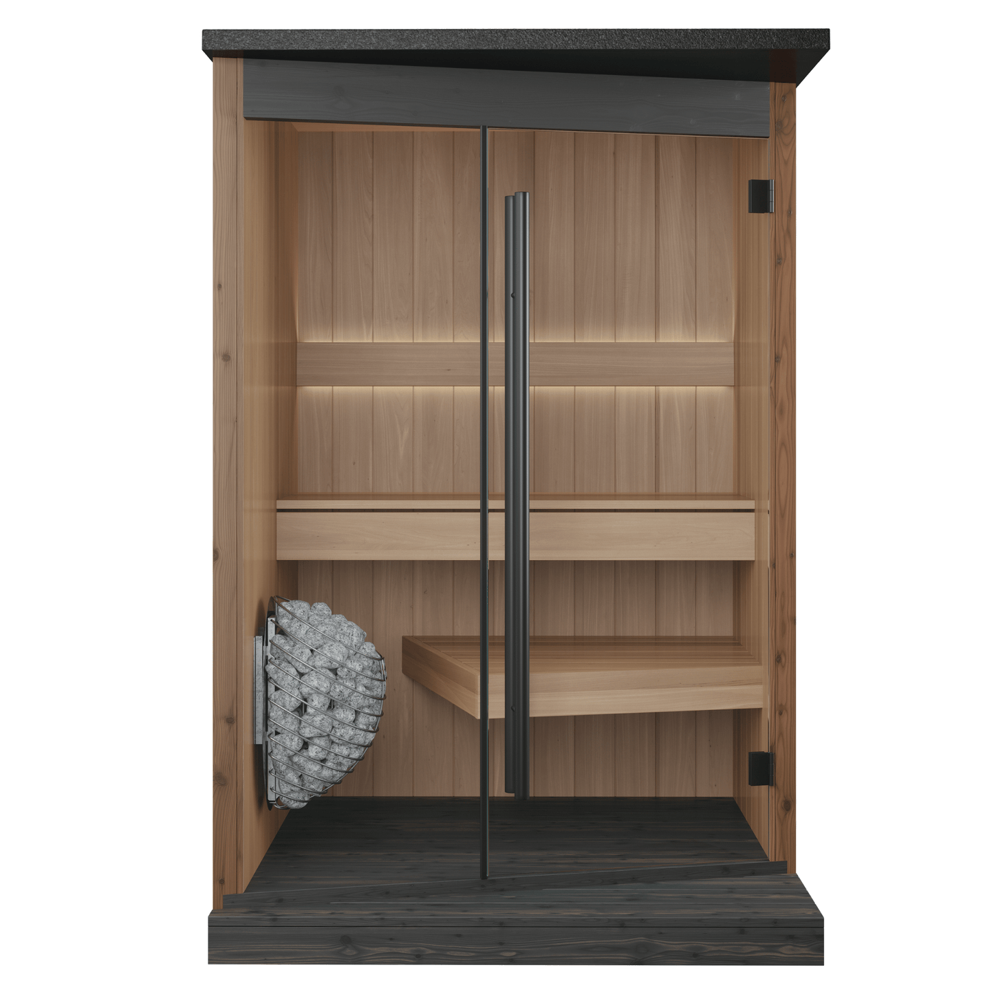 EMBA® Outdoor Sauna (2 Person) Modular Outdoor Sauna | Finnmark Sauna