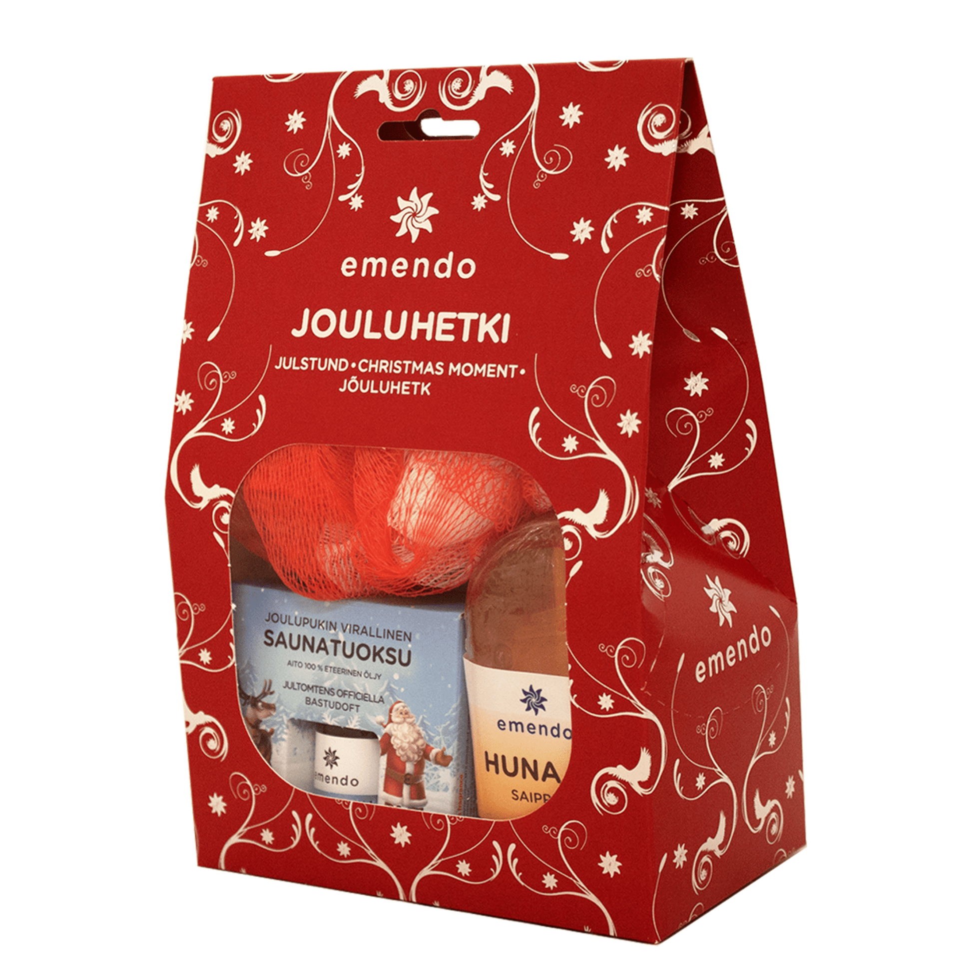 Emendo Sauna Christmas Gift Set - Honey Soap & Santa's Sauna Scents (10ml) | Finnmark Sauna Sauna Scents | Finnmark Sauna