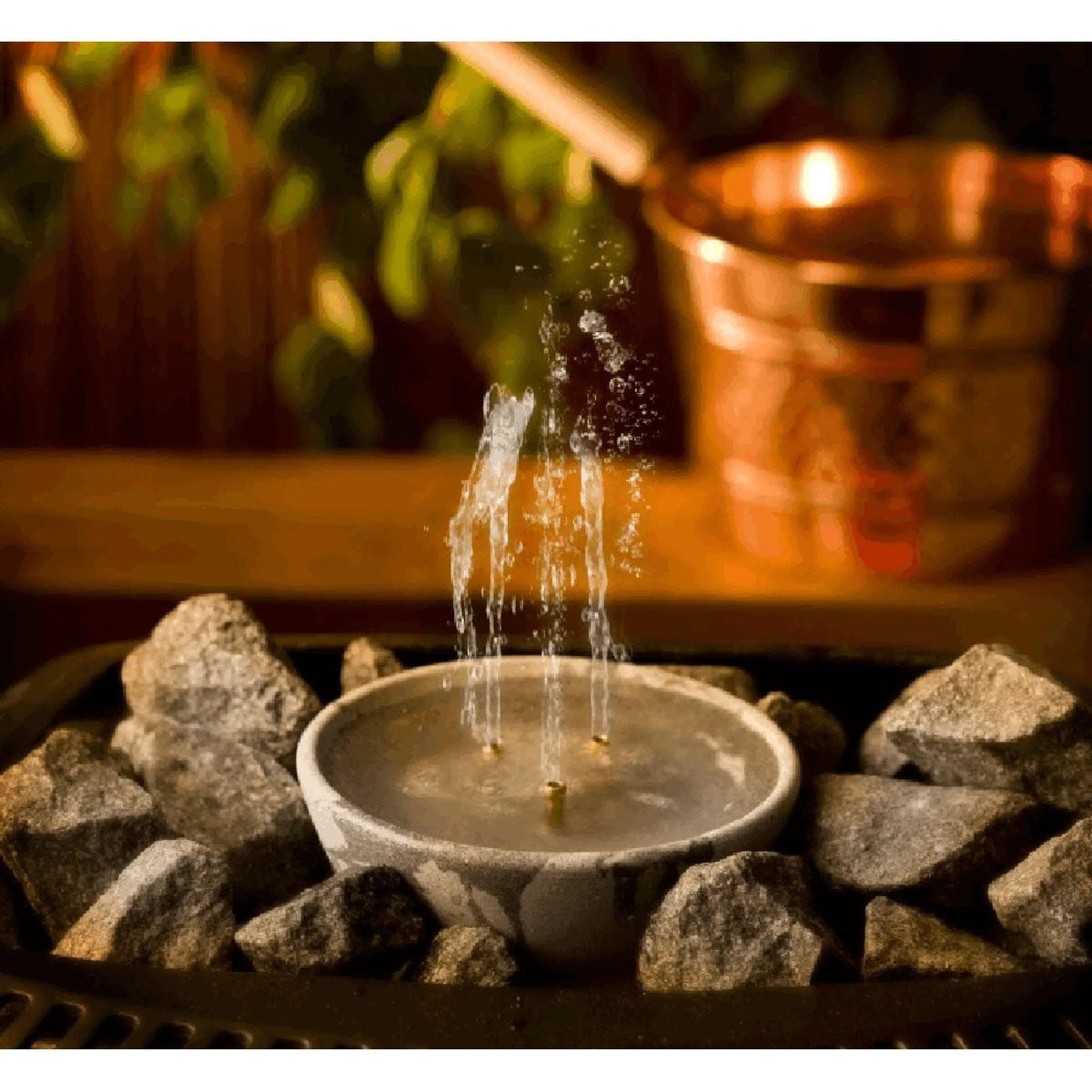Finnish Soapstone Sauna Water Fountain Scent Oil Diffuser - Maestro Jubilee