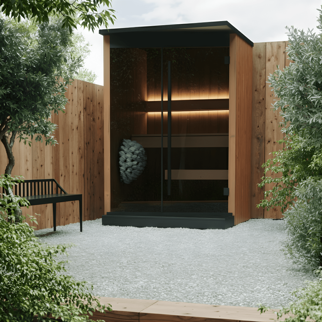 Finnmark EMBA® Outdoor Sauna (2 Person) Modular Outdoor Sauna | Finnmark Sauna