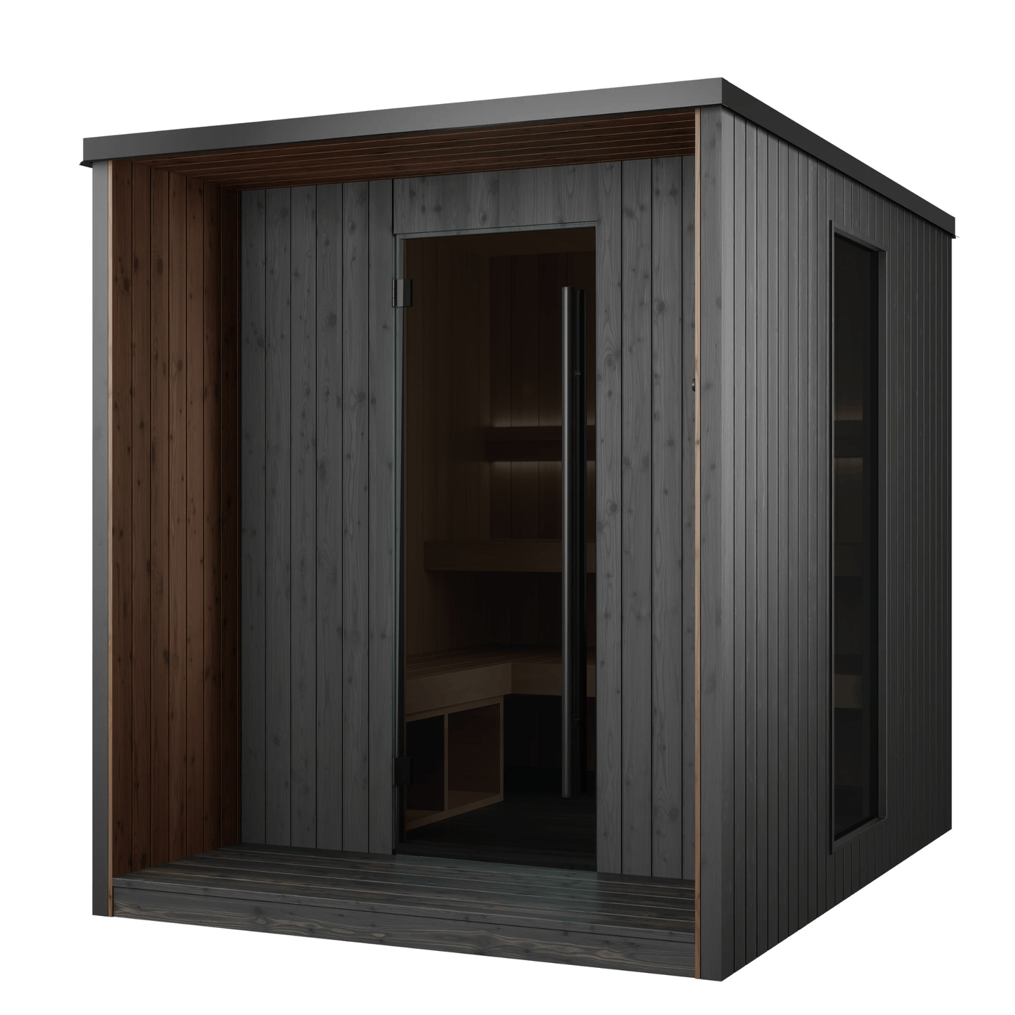 Finnmark IGNIS® Black Outdoor Sauna (3 - 4 Person) Modular Outdoor Sauna | Finnmark Sauna