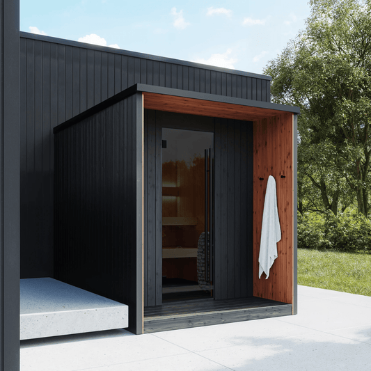 Finnmark IGNIS® Black Outdoor Sauna (3 - 4 Person) Modular Outdoor Sauna | Finnmark Sauna