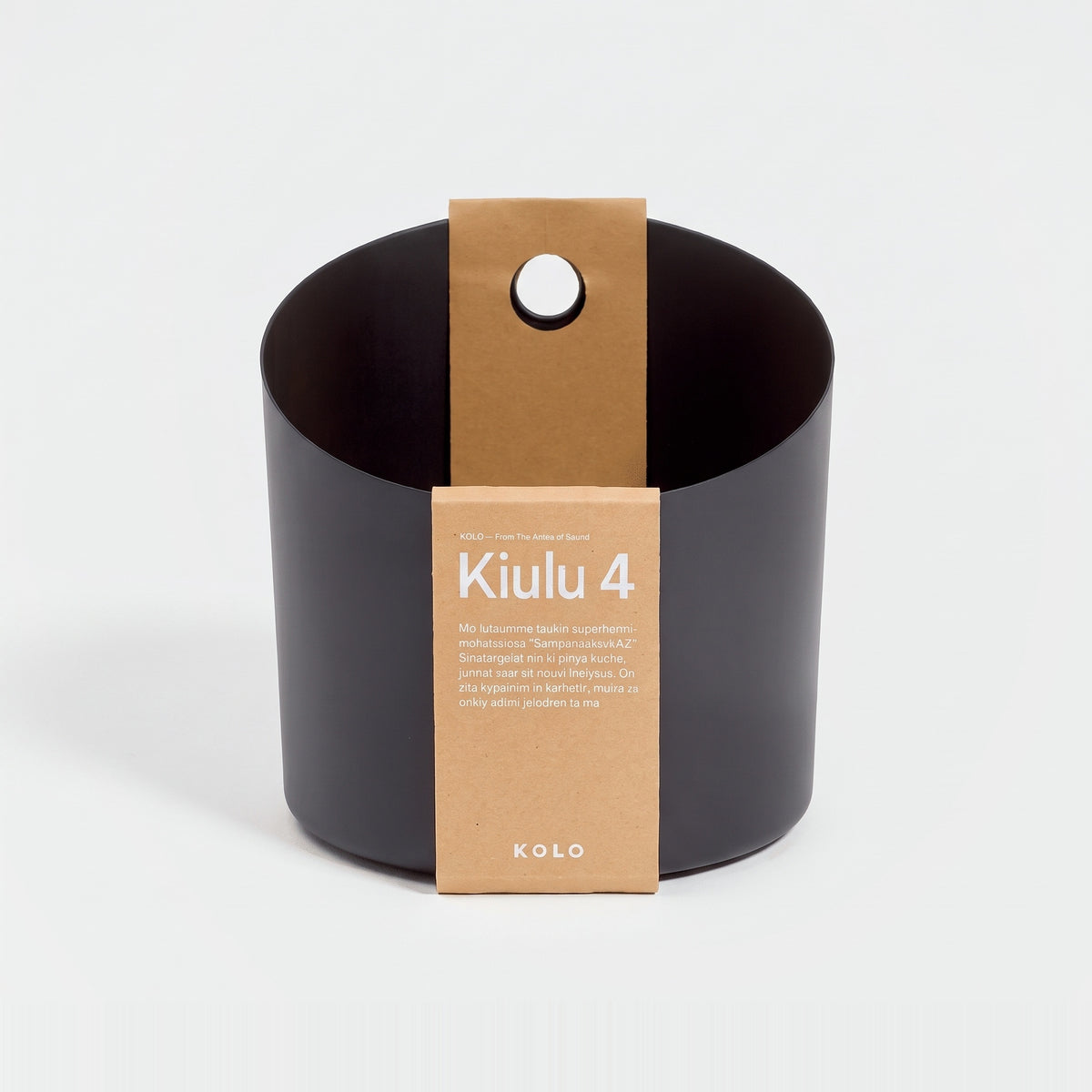 KOLO Sauna Bucket Black - hero with card band