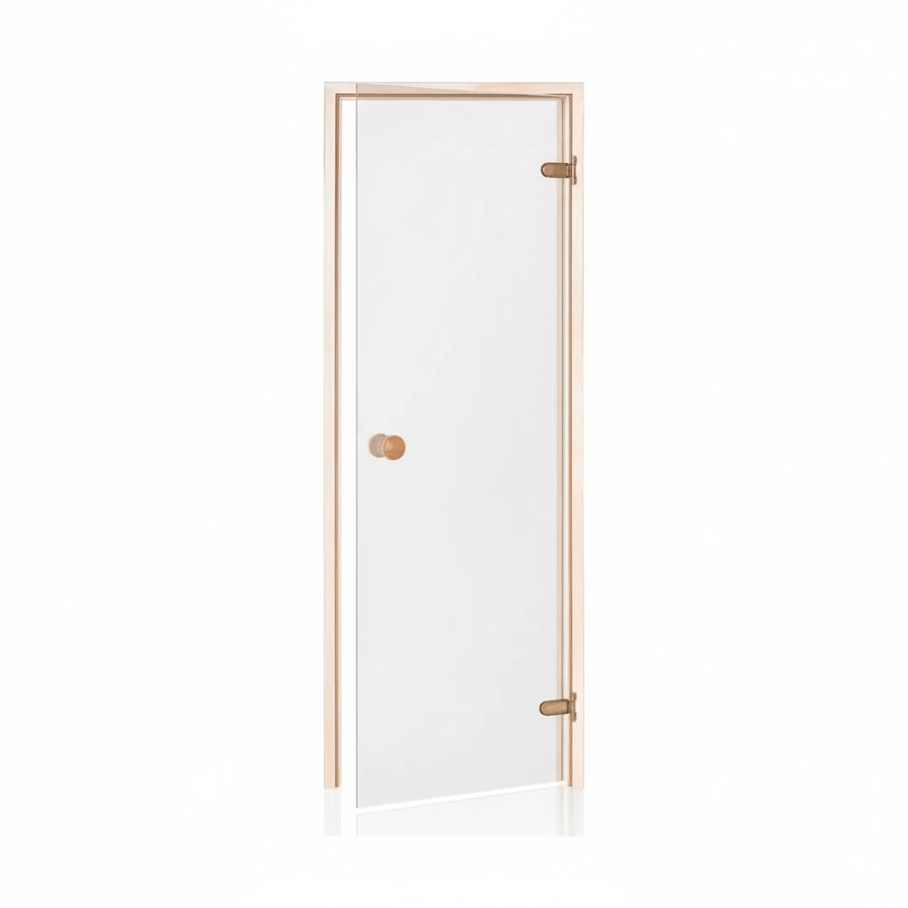 Glass Sauna Door with Aspen Frame (Standard) Sauna Door | Finnmark Sauna