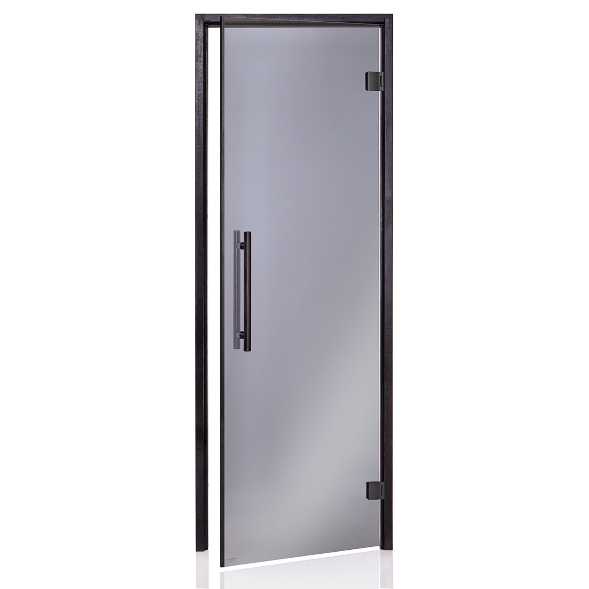 Glass Sauna Room Door with Black Timber Frame (Benelux Black) Sauna Door | Finnmark Sauna