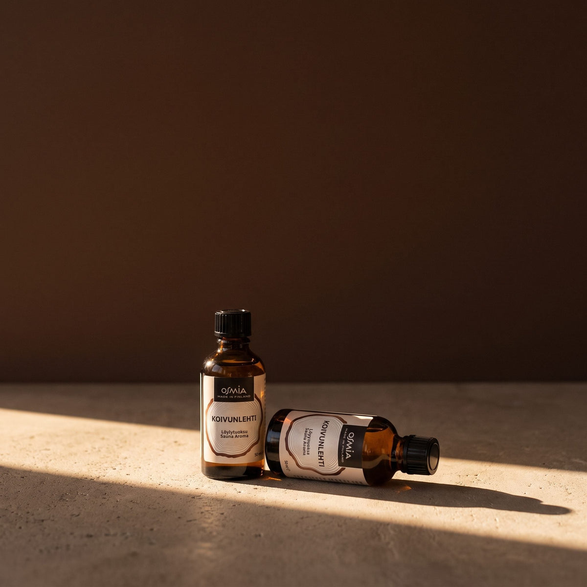 Birch Leaf Sauna Aroma by Osmia (50ml) - lifestyle in sunlight