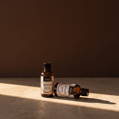 Birch Leaf Sauna Aroma by Osmia (50ml) - lifestyle in sunlight