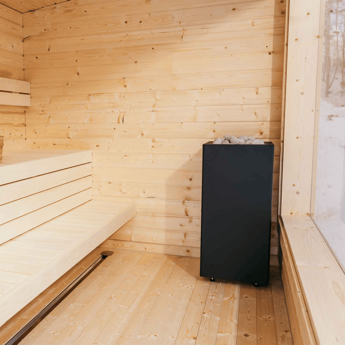 HUUM CORE Black Electric Sauna Heater Electric Sauna Heater | Finnmark Sauna