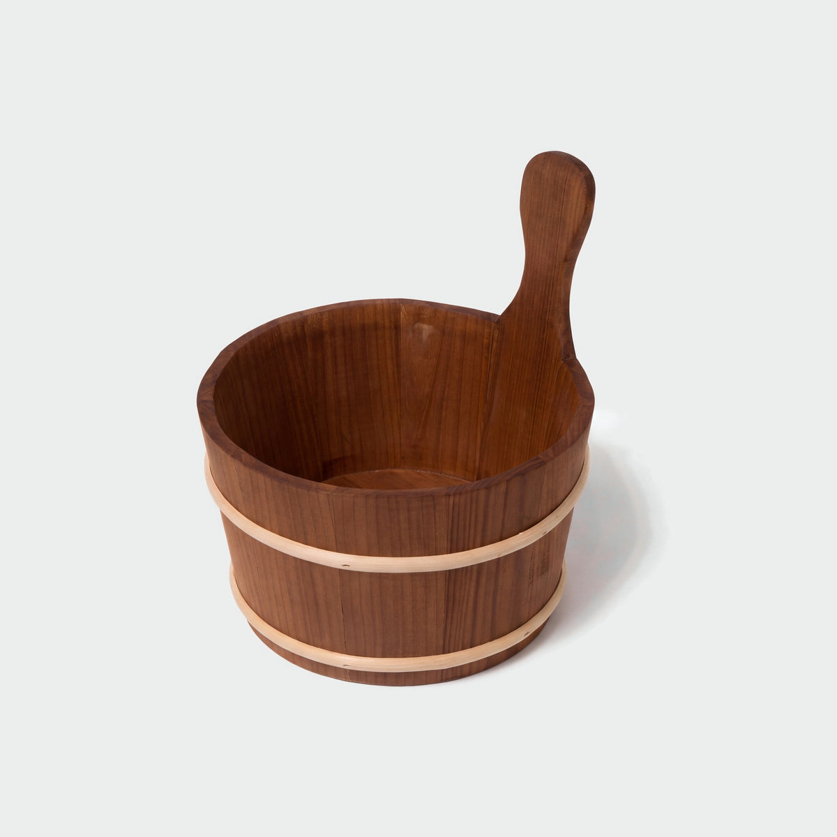 4 Living Sauna Bucket Heat Treated Alder 4 Litre - interior