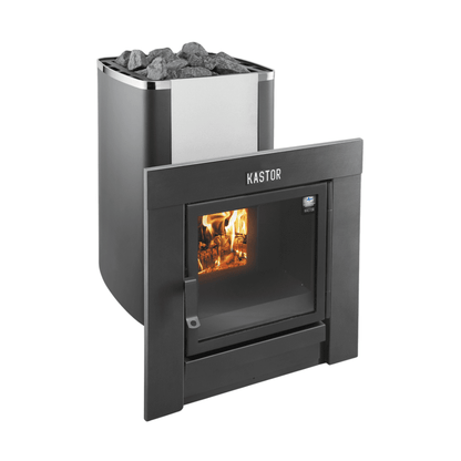 Kastor Front Frame for Karhu T Wood - Burning Sauna Stove (Through - the - Wall Model) Wood Burning Sauna Heater | Finnmark Sauna