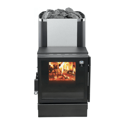 Kastor Karhu T Wood - Burning Sauna Stove (Through - the - Wall) Wood Burning Sauna Heater | Finnmark Sauna