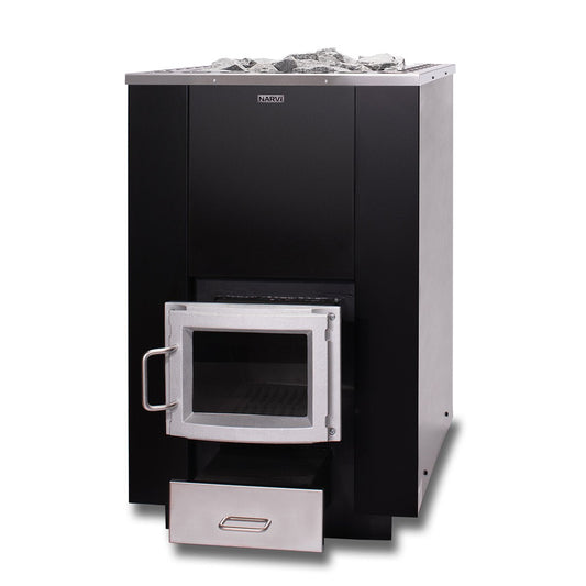 Narvi 30 & 50 Through - the - Wall Wood - Burning Sauna Heater Wood Burning Sauna Heater | Finnmark Sauna