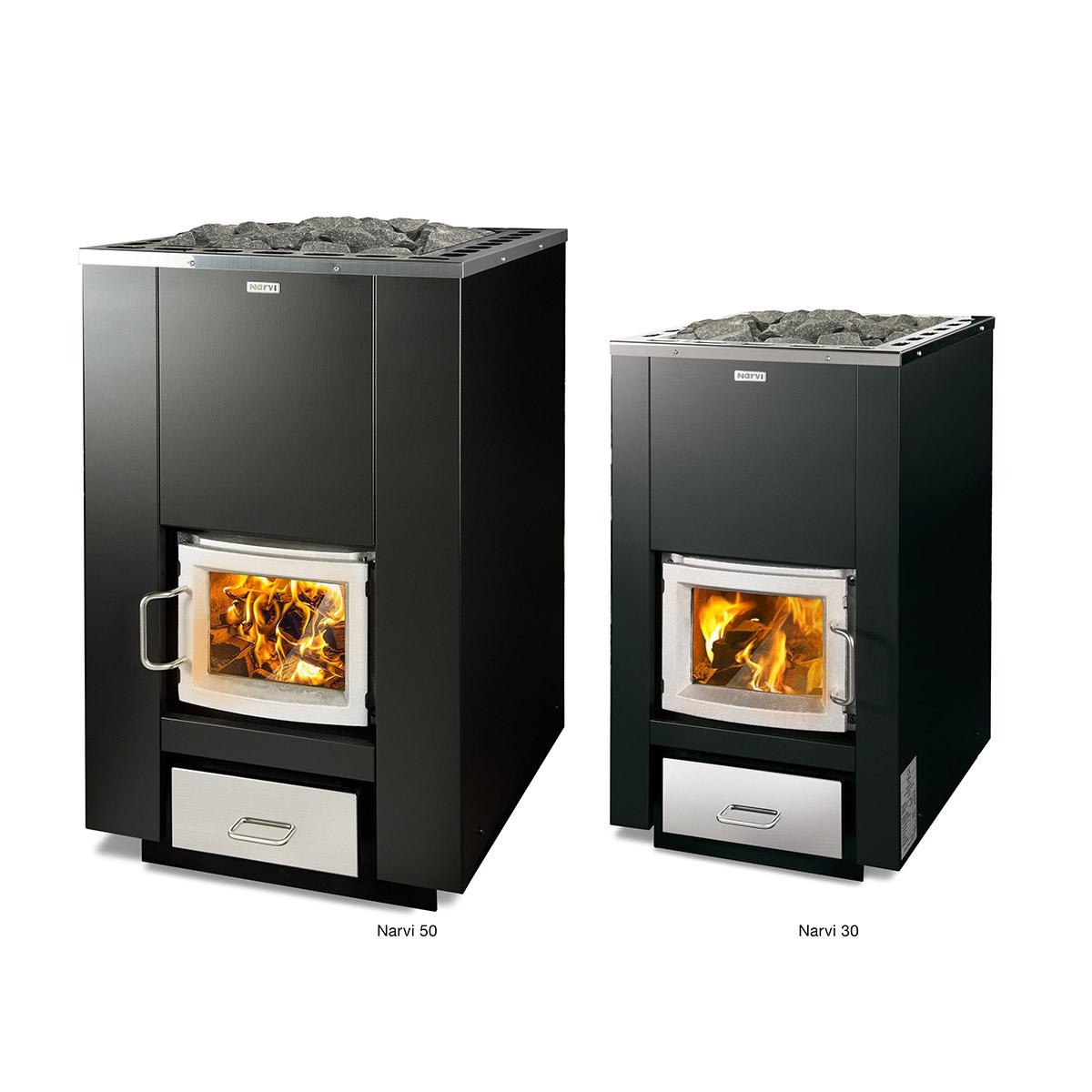 Narvi 30 & 50 Wood Burning Sauna Heater Wood Burning Sauna Heater | Finnmark Sauna