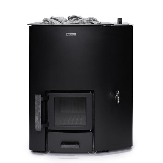 Narvi NC 20 Wood Burning Sauna & Water Heater Wood Burning Sauna Heater | Finnmark Sauna