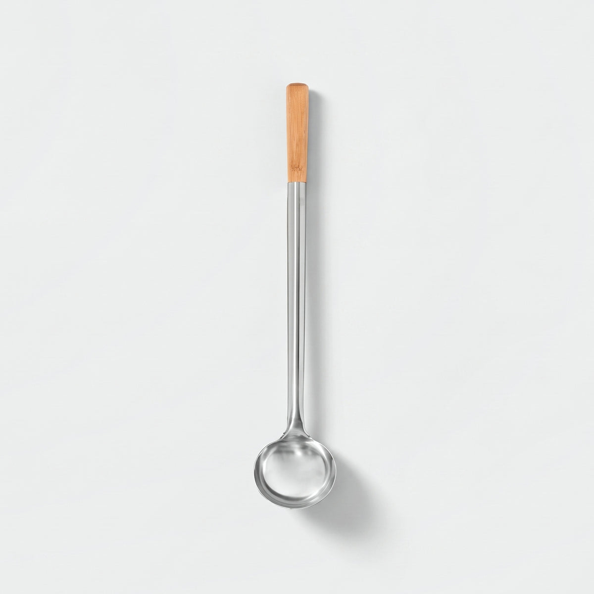 4Living Sauna Ladle Steel and Wood - flat lay
