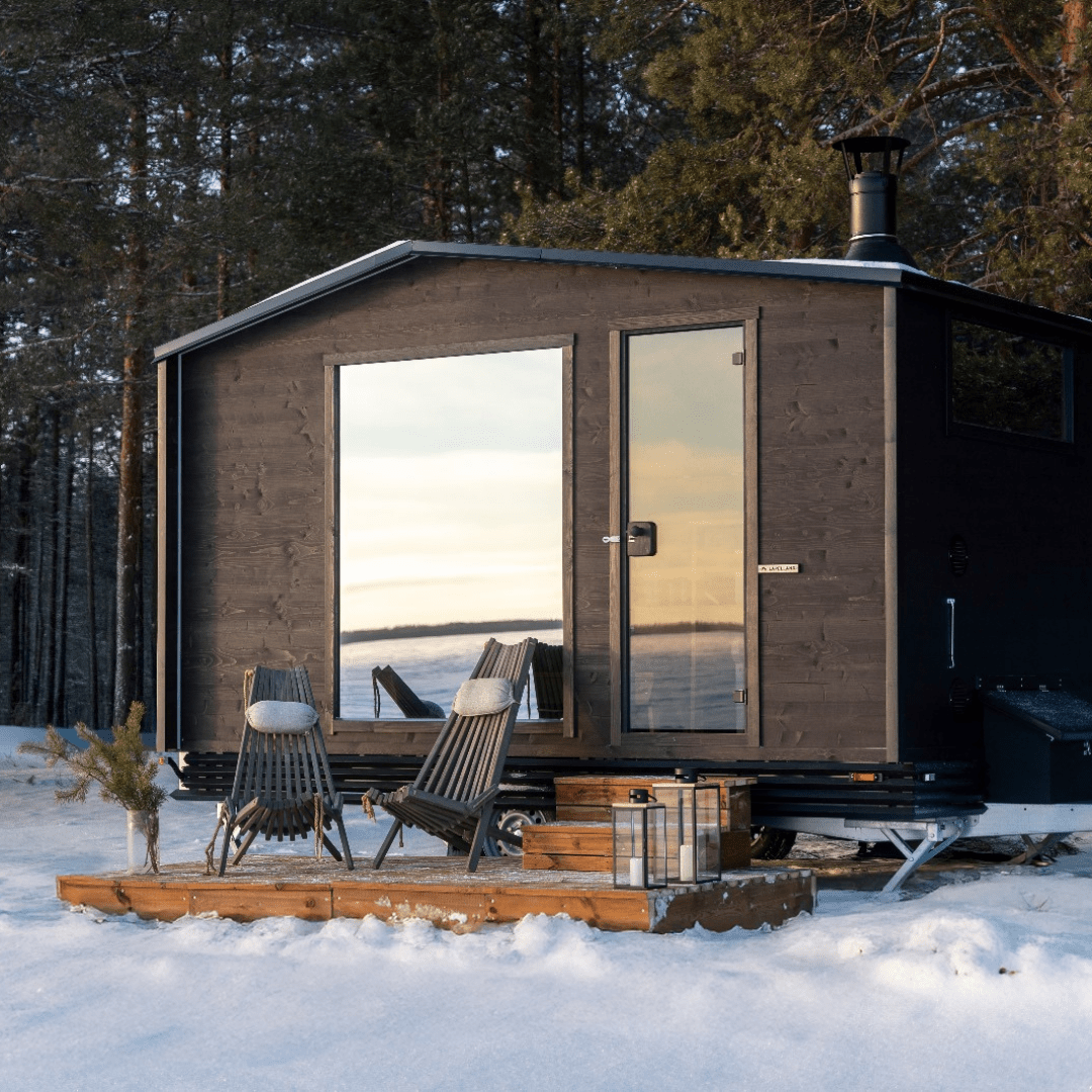 Outdoor Sauna Trailer 'Ilves' Plus (8 - 10 people) by Lapelland Sauna Trailer | Finnmark Sauna